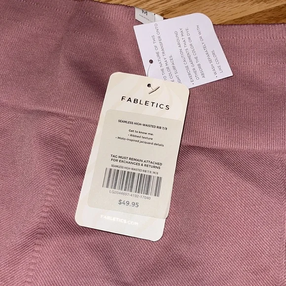 Fabletics high waisted rib 7/8 leggings - Picture 4 of 5
